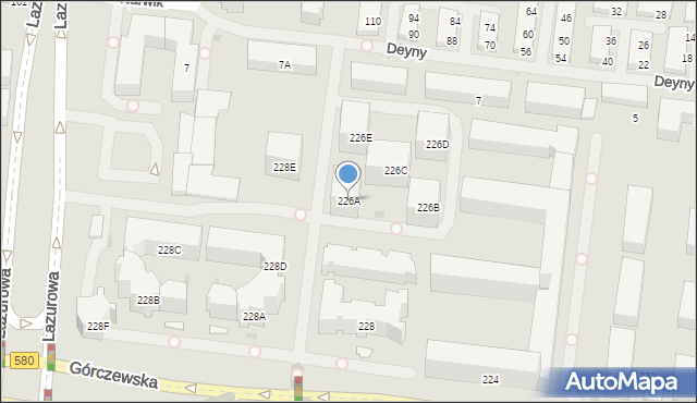 Warszawa, Górczewska, 226A, mapa Warszawy