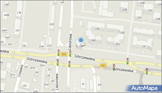 Warszawa, Górczewska, 228F, mapa Warszawy
