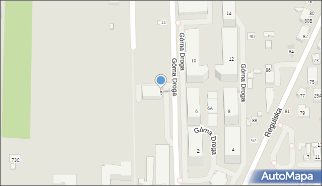 Warszawa, Górna Droga, 5, mapa Warszawy