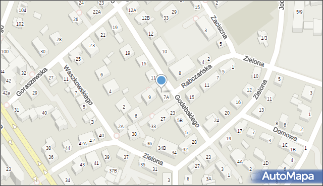 Warszawa, Godebskiego Cypriana, 7B, mapa Warszawy