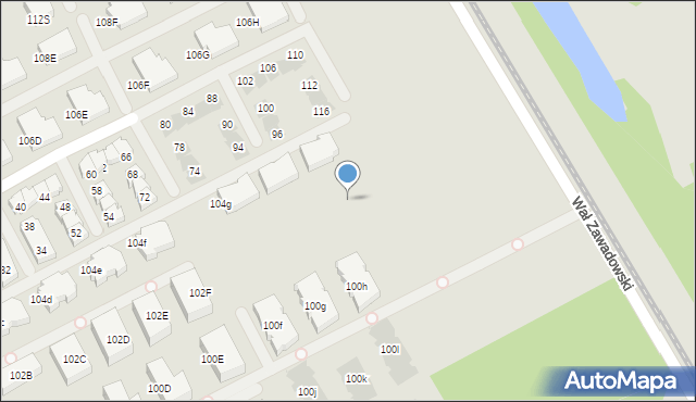 Warszawa, Gobelinowa, 14c, mapa Warszawy