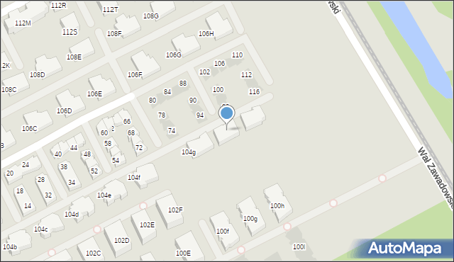 Warszawa, Gobelinowa, 16, mapa Warszawy