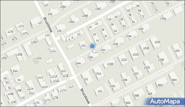 Warszawa, Gobelinowa, 4, mapa Warszawy