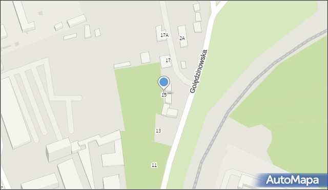 Warszawa, Golędzinowska, 15, mapa Warszawy