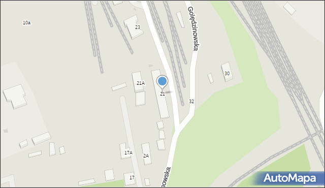 Warszawa, Golędzinowska, 21, mapa Warszawy