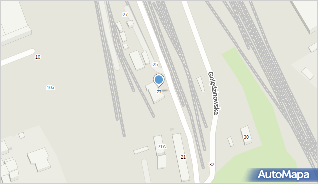 Warszawa, Golędzinowska, 23, mapa Warszawy