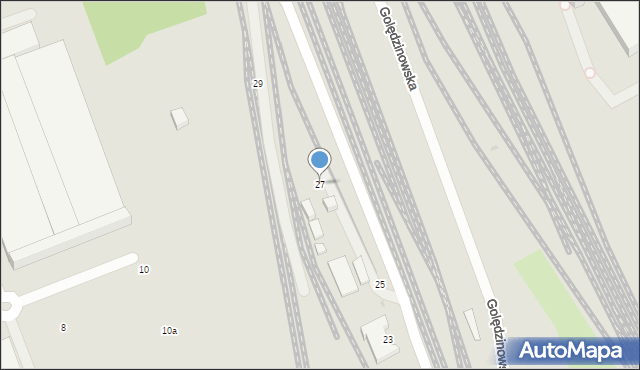 Warszawa, Golędzinowska, 27, mapa Warszawy