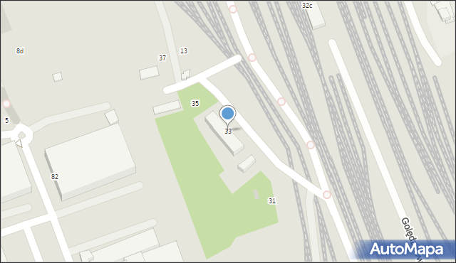 Warszawa, Golędzinowska, 33, mapa Warszawy