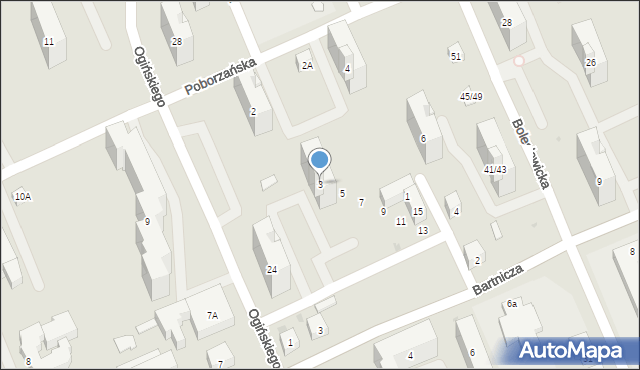 Warszawa, Goworowska, 3, mapa Warszawy