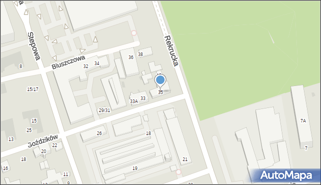 Warszawa, Goździków, 35, mapa Warszawy