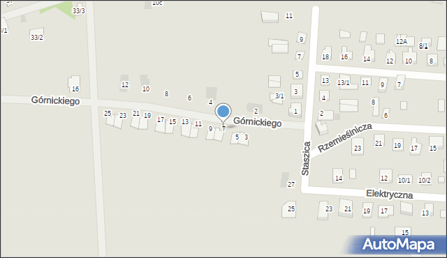 Wasilków, Górnickiego Łukasza, 7, mapa Wasilków