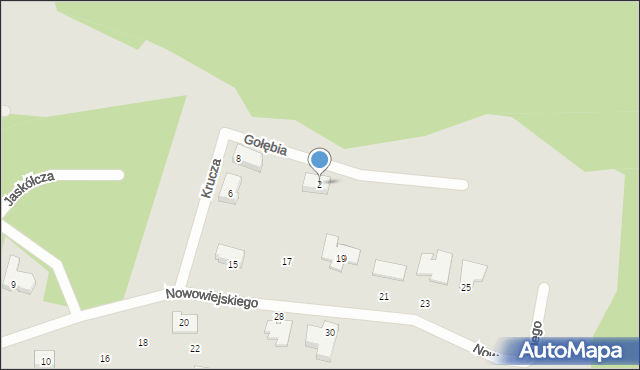 Wejherowo, Gołębia, 2, mapa Wejherowo