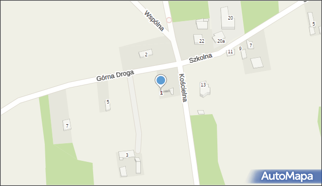Werdun, Górna Droga, 1, mapa Werdun