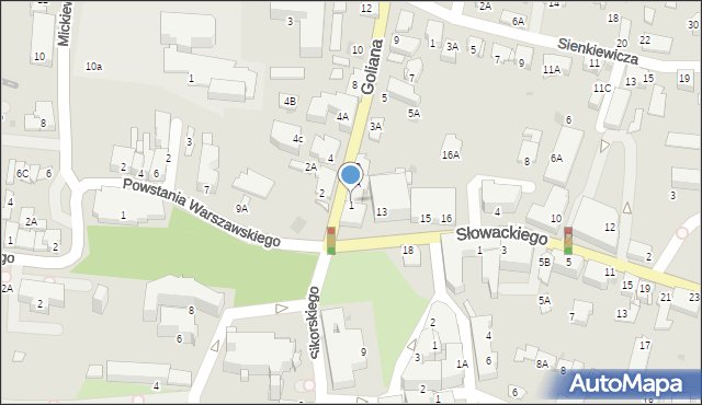 Wieliczka, Goliana Zygmunta, ks., 1, mapa Wieliczka