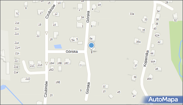 Wieliczka, Górska, 8, mapa Wieliczka