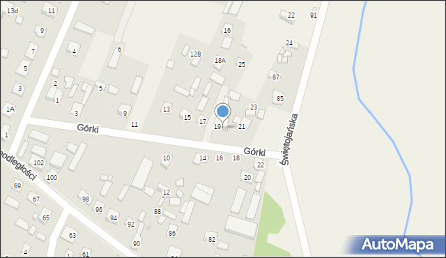 Wieliszew, Górki, 19A, mapa Wieliszew
