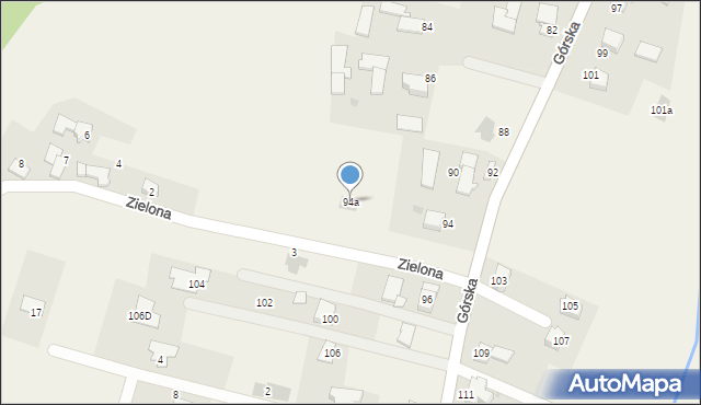 Wieprz, Górska, 94a, mapa Wieprz