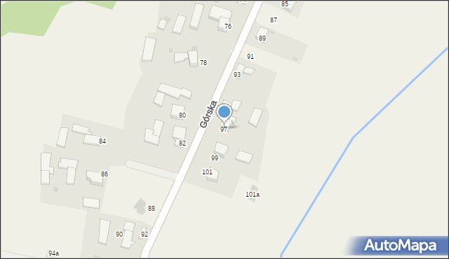 Wieprz, Górska, 97, mapa Wieprz