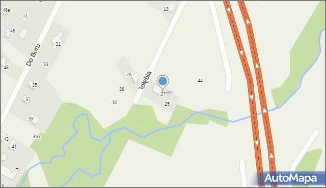 Wilkowice, Gołębia, 27, mapa Wilkowice