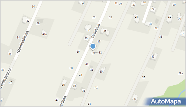 Wilkowice, Gościnna, 39, mapa Wilkowice