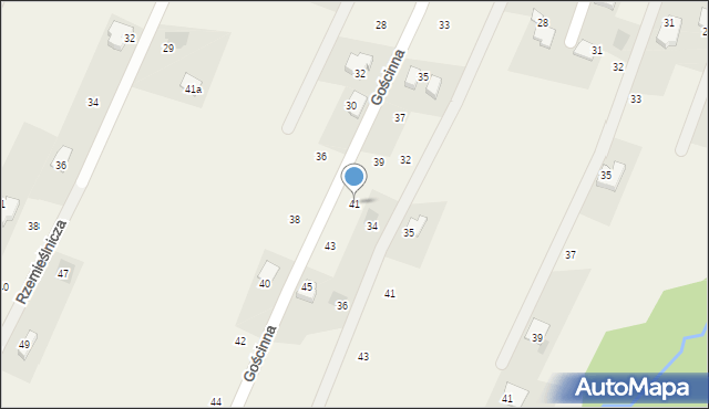 Wilkowice, Gościnna, 41, mapa Wilkowice