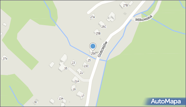 Wisła, Gościejów, 25A, mapa Wisła