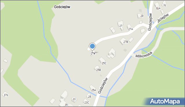Wisła, Gościejów, 27e, mapa Wisła