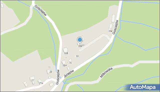 Wisła, Gościejów, 33A, mapa Wisła