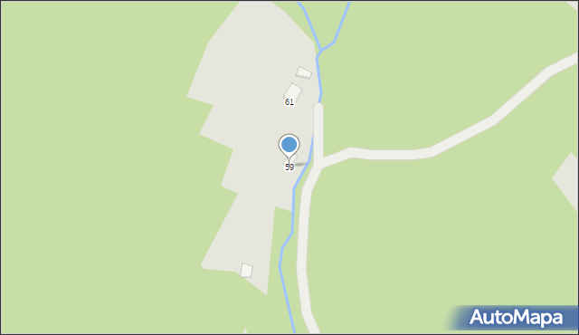 Wisła, Gościejów, 59, mapa Wisła