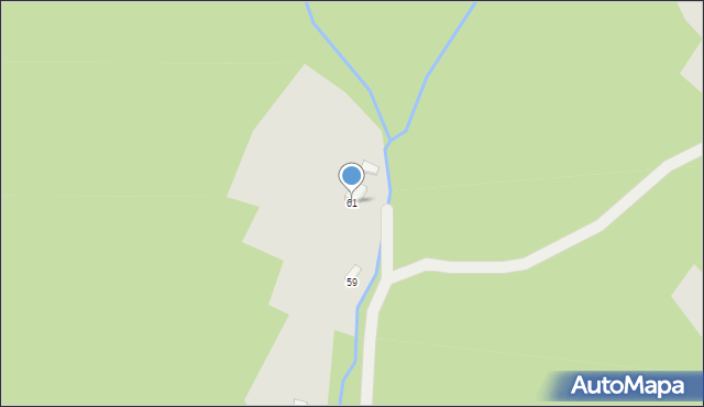 Wisła, Gościejów, 61, mapa Wisła