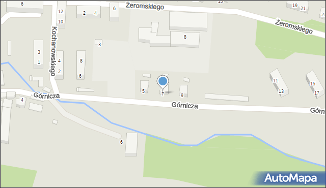 Wojcieszów, Górnicza, 7, mapa Wojcieszów