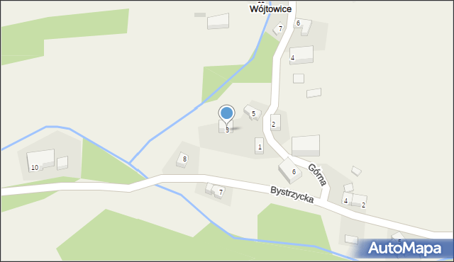 Wójtowice, Górna, 3, mapa Wójtowice