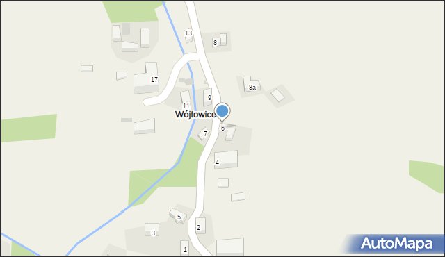 Wójtowice, Górna, 6, mapa Wójtowice