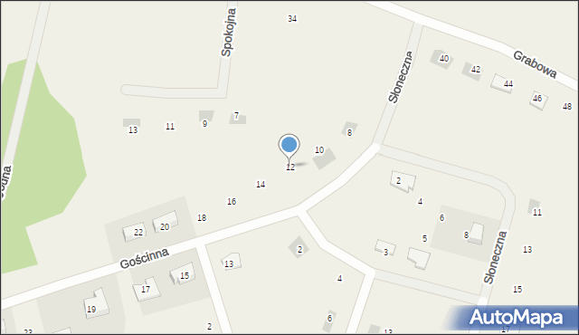 Wójtowo, Gościnna, 12, mapa Wójtowo