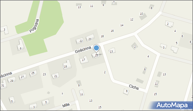 Wójtowo, Gościnna, 15, mapa Wójtowo
