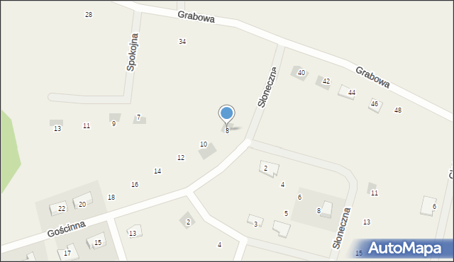 Wójtowo, Gościnna, 8, mapa Wójtowo