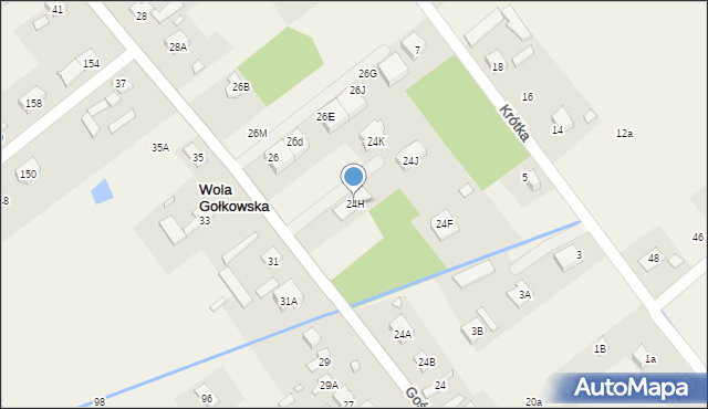 Wola Gołkowska, Gościniec, 24H, mapa Wola Gołkowska