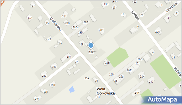 Wola Gołkowska, Gościniec, 28A, mapa Wola Gołkowska