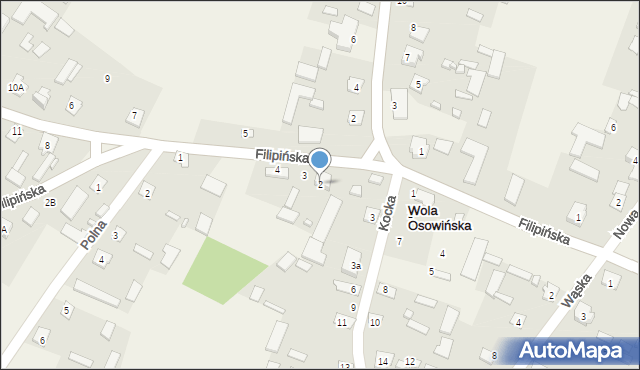 Wola Osowińska, Górna, 2, mapa Wola Osowińska