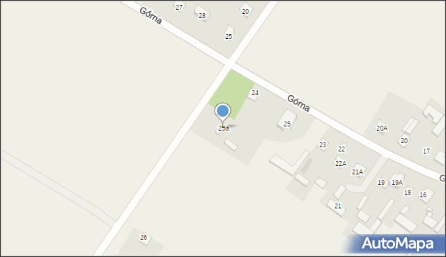 Wola Osowińska, Górna, 25a, mapa Wola Osowińska