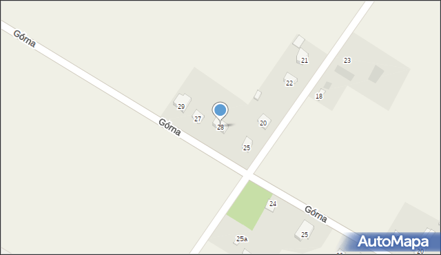 Wola Osowińska, Górna, 28, mapa Wola Osowińska