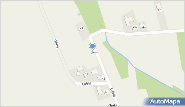 Wola Radziszowska, Górki, 40, mapa Wola Radziszowska