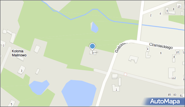 Wołomin, Gościniec, 2, mapa Wołomin