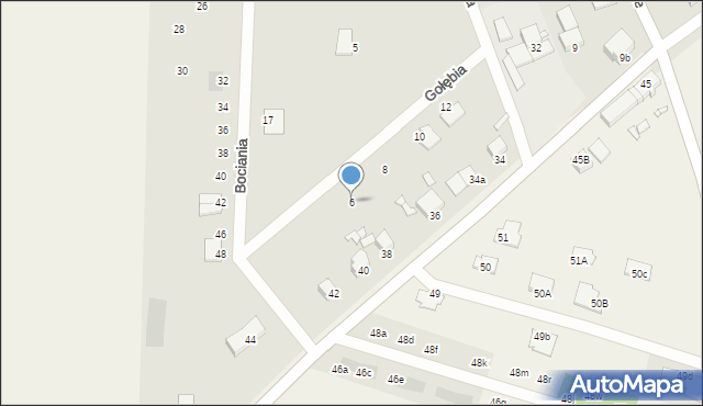 Wołów, Gołębia, 6, mapa Wołów