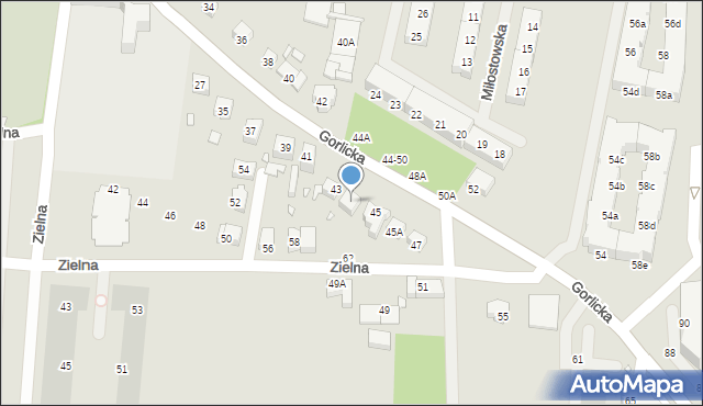Wrocław, Gorlicka, 43A, mapa Wrocławia