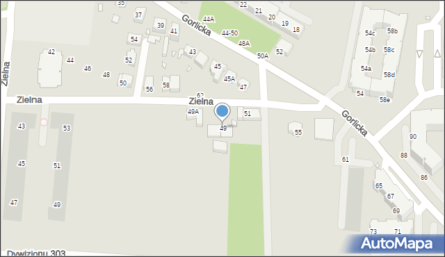 Wrocław, Gorlicka, 49, mapa Wrocławia
