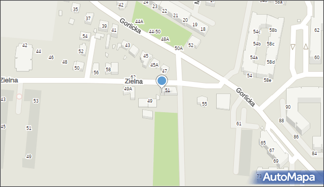 Wrocław, Gorlicka, 51a, mapa Wrocławia