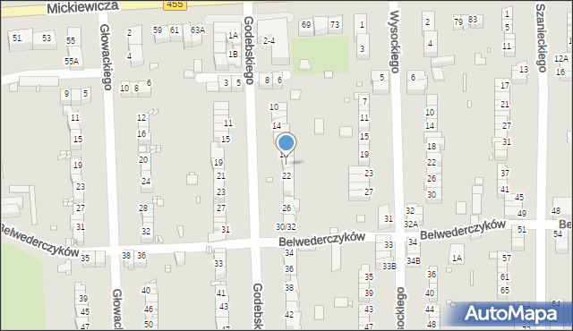 Wrocław, Godebskiego Cypriana, 20, mapa Wrocławia