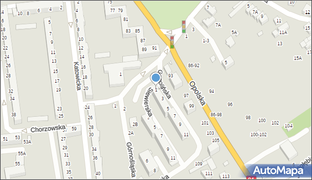 Wrocław, Gogolińska, 1, mapa Wrocławia