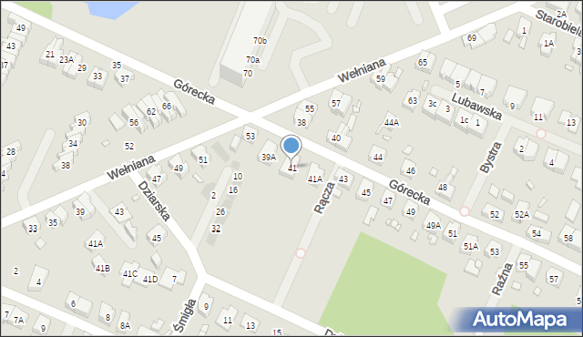 Wrocław, Górecka, 41, mapa Wrocławia